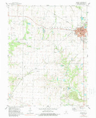 Nashville Illinois Historical topographic map, 1:24000 scale, 7.5 X 7.5 Minute, Year 1974