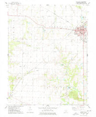 Nashville Illinois Historical topographic map, 1:24000 scale, 7.5 X 7.5 Minute, Year 1974