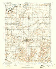 Nashville Illinois Historical topographic map, 1:62500 scale, 15 X 15 Minute, Year 1932