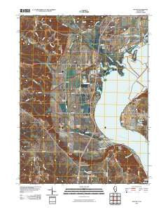 Nauvoo Illinois Historical topographic map, 1:24000 scale, 7.5 X 7.5 Minute, Year 2010