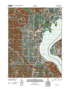 Nauvoo Illinois Historical topographic map, 1:24000 scale, 7.5 X 7.5 Minute, Year 2012