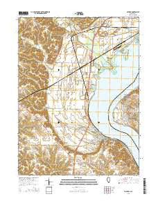 Nauvoo Illinois Current topographic map, 1:24000 scale, 7.5 X 7.5 Minute, Year 2015