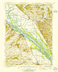 Nebo Illinois Historical topographic map, 1:62500 scale, 15 X 15 Minute, Year 1934