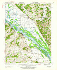 Nebo Illinois Historical topographic map, 1:62500 scale, 15 X 15 Minute, Year 1934
