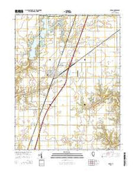 Neoga Illinois Current topographic map, 1:24000 scale, 7.5 X 7.5 Minute, Year 2015
