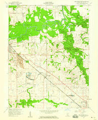 New Athens East Illinois Historical topographic map, 1:24000 scale, 7.5 X 7.5 Minute, Year 1954