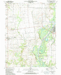 New Athens West Illinois Historical topographic map, 1:24000 scale, 7.5 X 7.5 Minute, Year 1990