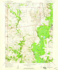 New Athens West Illinois Historical topographic map, 1:24000 scale, 7.5 X 7.5 Minute, Year 1954