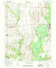 New Athens West Illinois Historical topographic map, 1:24000 scale, 7.5 X 7.5 Minute, Year 1954