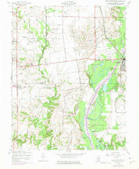 New Athens West Illinois Historical topographic map, 1:24000 scale, 7.5 X 7.5 Minute, Year 1954