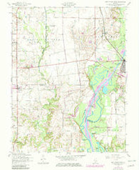 New Athens West Illinois Historical topographic map, 1:24000 scale, 7.5 X 7.5 Minute, Year 1954