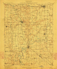 New Athens Illinois Historical topographic map, 1:62500 scale, 15 X 15 Minute, Year 1912