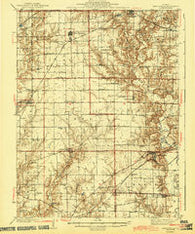 New Douglas Illinois Historical topographic map, 1:62500 scale, 15 X 15 Minute, Year 1944