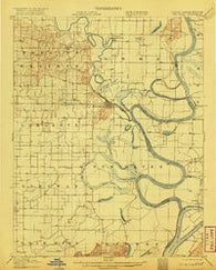 New Haven Illinois Historical topographic map, 1:62500 scale, 15 X 15 Minute, Year 1906