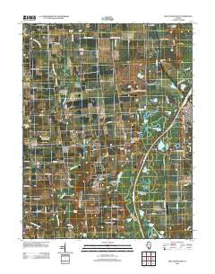 New Athens West Illinois Historical topographic map, 1:24000 scale, 7.5 X 7.5 Minute, Year 2012