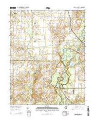 New Athens West Illinois Current topographic map, 1:24000 scale, 7.5 X 7.5 Minute, Year 2015