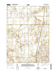 New Bedford Illinois Current topographic map, 1:24000 scale, 7.5 X 7.5 Minute, Year 2015
