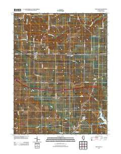 New Salem Illinois Historical topographic map, 1:24000 scale, 7.5 X 7.5 Minute, Year 2012