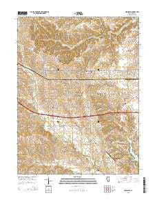 New Salem Illinois Current topographic map, 1:24000 scale, 7.5 X 7.5 Minute, Year 2015
