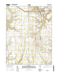 Newton Illinois Current topographic map, 1:24000 scale, 7.5 X 7.5 Minute, Year 2015