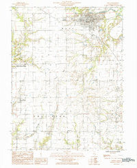 Newton Illinois Historical topographic map, 1:24000 scale, 7.5 X 7.5 Minute, Year 1985