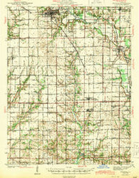 Newton Illinois Historical topographic map, 1:62500 scale, 15 X 15 Minute, Year 1943