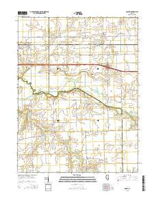 Niantic Illinois Current topographic map, 1:24000 scale, 7.5 X 7.5 Minute, Year 2015