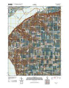 Niota Illinois Historical topographic map, 1:24000 scale, 7.5 X 7.5 Minute, Year 2010