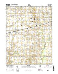Noble Illinois Current topographic map, 1:24000 scale, 7.5 X 7.5 Minute, Year 2015