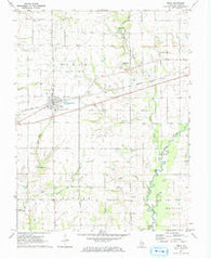 Noble Illinois Historical topographic map, 1:24000 scale, 7.5 X 7.5 Minute, Year 1971