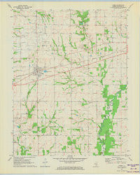 Noble Illinois Historical topographic map, 1:24000 scale, 7.5 X 7.5 Minute, Year 1971