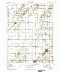 Nokomis Illinois Historical topographic map, 1:62500 scale, 15 X 15 Minute, Year 1946