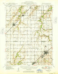 Nokomis Illinois Historical topographic map, 1:62500 scale, 15 X 15 Minute, Year 1949