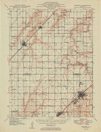 Nokomis Illinois Historical topographic map, 1:62500 scale, 15 X 15 Minute, Year 1949
