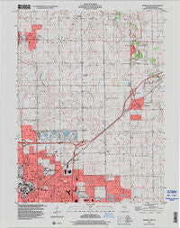 Normal East Illinois Historical topographic map, 1:24000 scale, 7.5 X 7.5 Minute, Year 1998