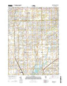 Normantown Illinois Current topographic map, 1:24000 scale, 7.5 X 7.5 Minute, Year 2015