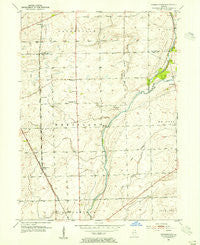Normantown Illinois Historical topographic map, 1:24000 scale, 7.5 X 7.5 Minute, Year 1953