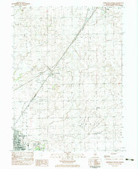 Northeast Pontiac Illinois Historical topographic map, 1:24000 scale, 7.5 X 7.5 Minute, Year 1983
