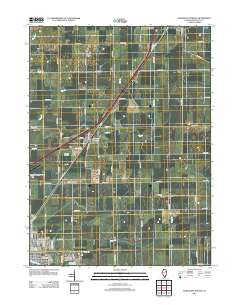 Northeast Pontiac Illinois Historical topographic map, 1:24000 scale, 7.5 X 7.5 Minute, Year 2012