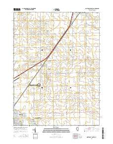 Northeast Pontiac Illinois Current topographic map, 1:24000 scale, 7.5 X 7.5 Minute, Year 2015