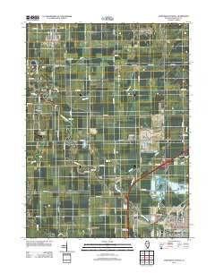 Northwest Pontiac Illinois Historical topographic map, 1:24000 scale, 7.5 X 7.5 Minute, Year 2012