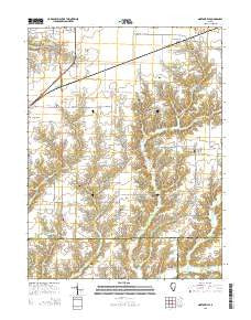 Nortonville Illinois Current topographic map, 1:24000 scale, 7.5 X 7.5 Minute, Year 2015