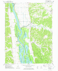Nutwood Illinois Historical topographic map, 1:24000 scale, 7.5 X 7.5 Minute, Year 1975