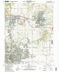O'Fallon Illinois Historical topographic map, 1:24000 scale, 7.5 X 7.5 Minute, Year 1991