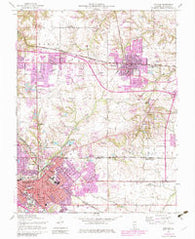 O'Fallon Illinois Historical topographic map, 1:24000 scale, 7.5 X 7.5 Minute, Year 1954