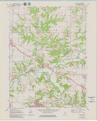 Oak Hill Illinois Historical topographic map, 1:24000 scale, 7.5 X 7.5 Minute, Year 1971