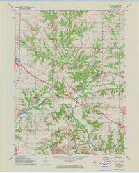 Oak Hill Illinois Historical topographic map, 1:24000 scale, 7.5 X 7.5 Minute, Year 1971