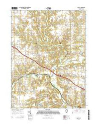 Oak Hill Illinois Current topographic map, 1:24000 scale, 7.5 X 7.5 Minute, Year 2015