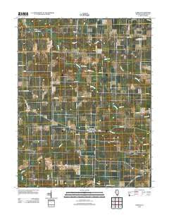 Oakdale Illinois Historical topographic map, 1:24000 scale, 7.5 X 7.5 Minute, Year 2012