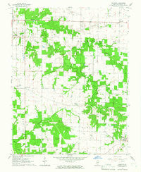 Oakdale Illinois Historical topographic map, 1:24000 scale, 7.5 X 7.5 Minute, Year 1964